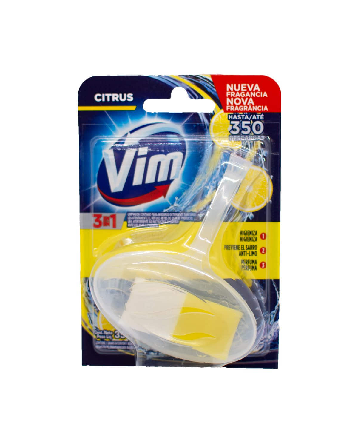 Pastilla para Inodoro Vim 3 en 1 Citrus 35 Gr